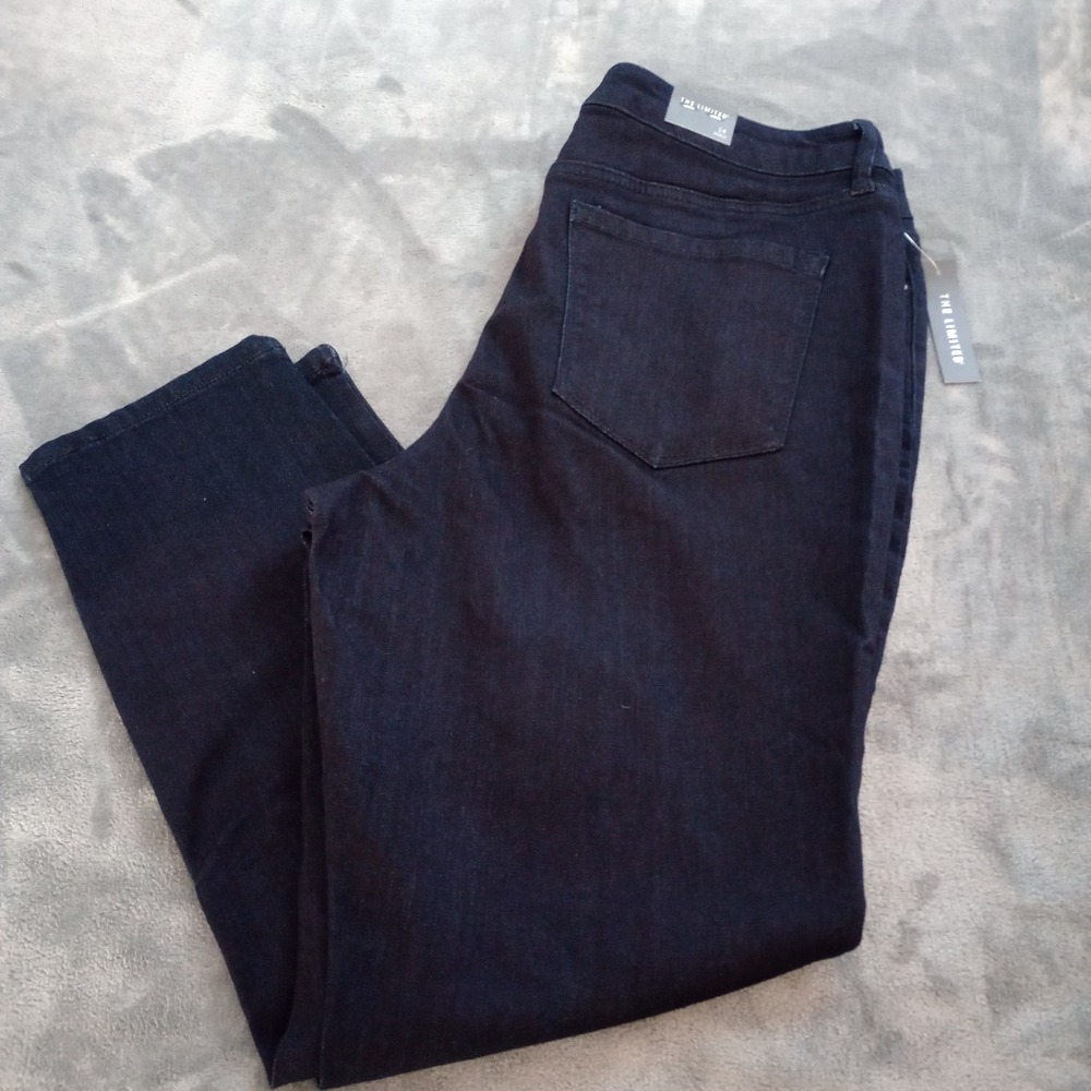 The Limited Jeans Skinny Ankle Womens Size 14 Dark Wash Mid Rise Stretch Comfort